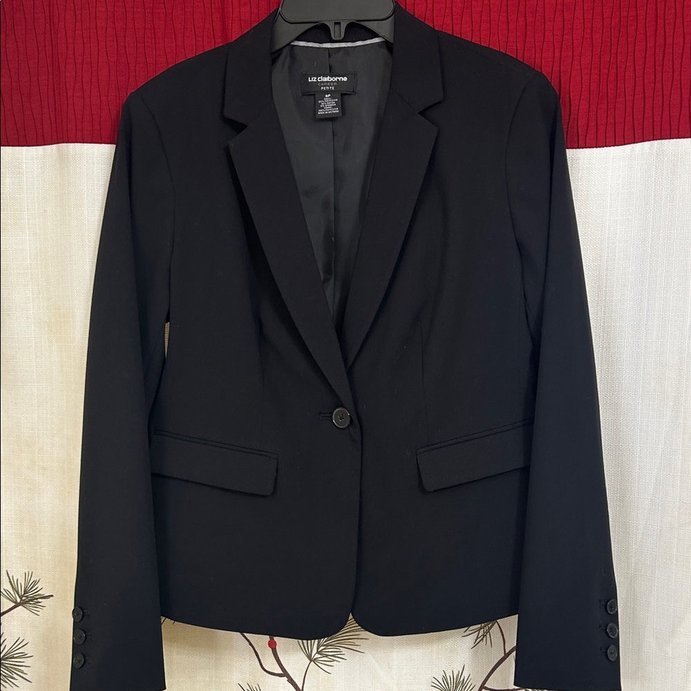 Liz Claiborne Women's Classic Black Suit Jacket